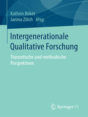 cover image of Intergenerationale Qualitative Forschung